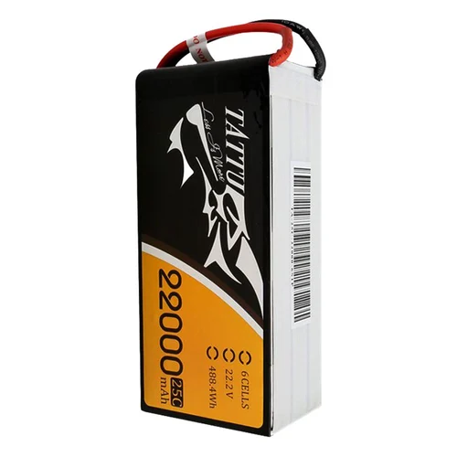 TATTU 22000MAH 6S 25C LITHIUM POLYMER BATTERY